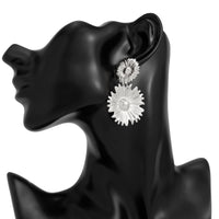 Thumbnail for Bohemia Gold Silver Plated Sunflower Dangle Earrings - ArtGalleryZen