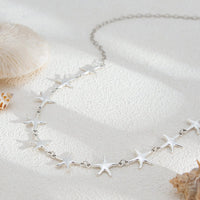 Thumbnail for Bohemia Gold Silver Tone Starfish Waist Chain - ArtGalleryZen