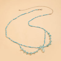 Thumbnail for Bohemia Layered Crystal Beaded Bowknot Pattern Belly Chain - ArtGalleryZen