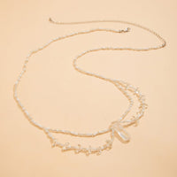 Thumbnail for Bohemia Layered Crystal Beaded Bowknot Pattern Belly Chain - ArtGalleryZen
