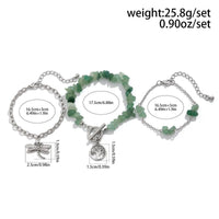 Thumbnail for Bohemia Layered Dragonfly Tree Charm Turquoise Stone Bracelet Set - ArtGalleryZen