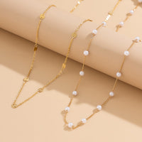 Thumbnail for Bohemia Layered Pearl Sequin Saturn Belly Chain Set - ArtGalleryZen