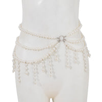 Thumbnail for Bohemia Layered Pearl Tassel Waist Chain - ArtGalleryZen