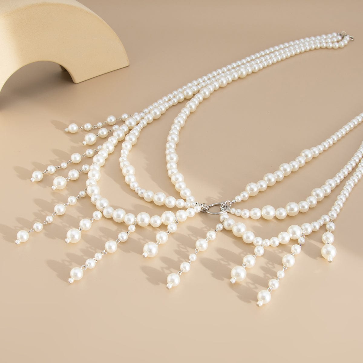 Bohemia Layered Pearl Tassel Waist Chain - ArtGalleryZen