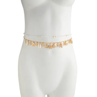 Thumbnail for Bohemia Layered Shell Starfish Charm Seed Beaded Belly Chain Set - ArtGalleryZen