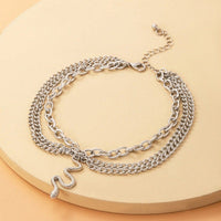 Thumbnail for Bohemia Layered Snake Anklet - ArtGalleryZen