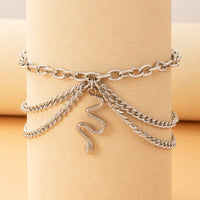 Thumbnail for Bohemia Layered Snake Anklet - ArtGalleryZen