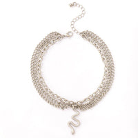 Thumbnail for Bohemia Layered Snake Anklet - ArtGalleryZen