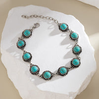 Thumbnail for Bohemia Natural Turquoise Anklet - ArtGalleryZen