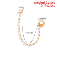Thumbnail for Bohemia No Piercing Nose To Ear Pearl Chain - ArtGalleryZen