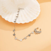 Thumbnail for Bohemia No Piercing Nose To Ear Star Chain - ArtGalleryZen