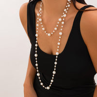Thumbnail for Bohemia Pearl Long Chain Necklace - ArtGalleryZen