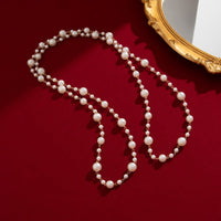 Thumbnail for Bohemia Pearl Long Chain Necklace - ArtGalleryZen