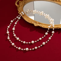 Thumbnail for Bohemia Pearl Long Chain Necklace - ArtGalleryZen
