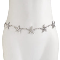 Thumbnail for Bohemia Silver Plated Starfish Waist Chain - ArtGalleryZen