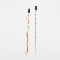 Thumbnail for Boho 2pcs Conch Seed Beaded Chain Hair Clip Set - ArtGalleryZen