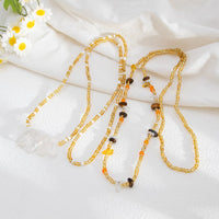 Thumbnail for Boho 2pcs Turquoise Crystal Seed Beaded Belly Chain Set - ArtGalleryZen