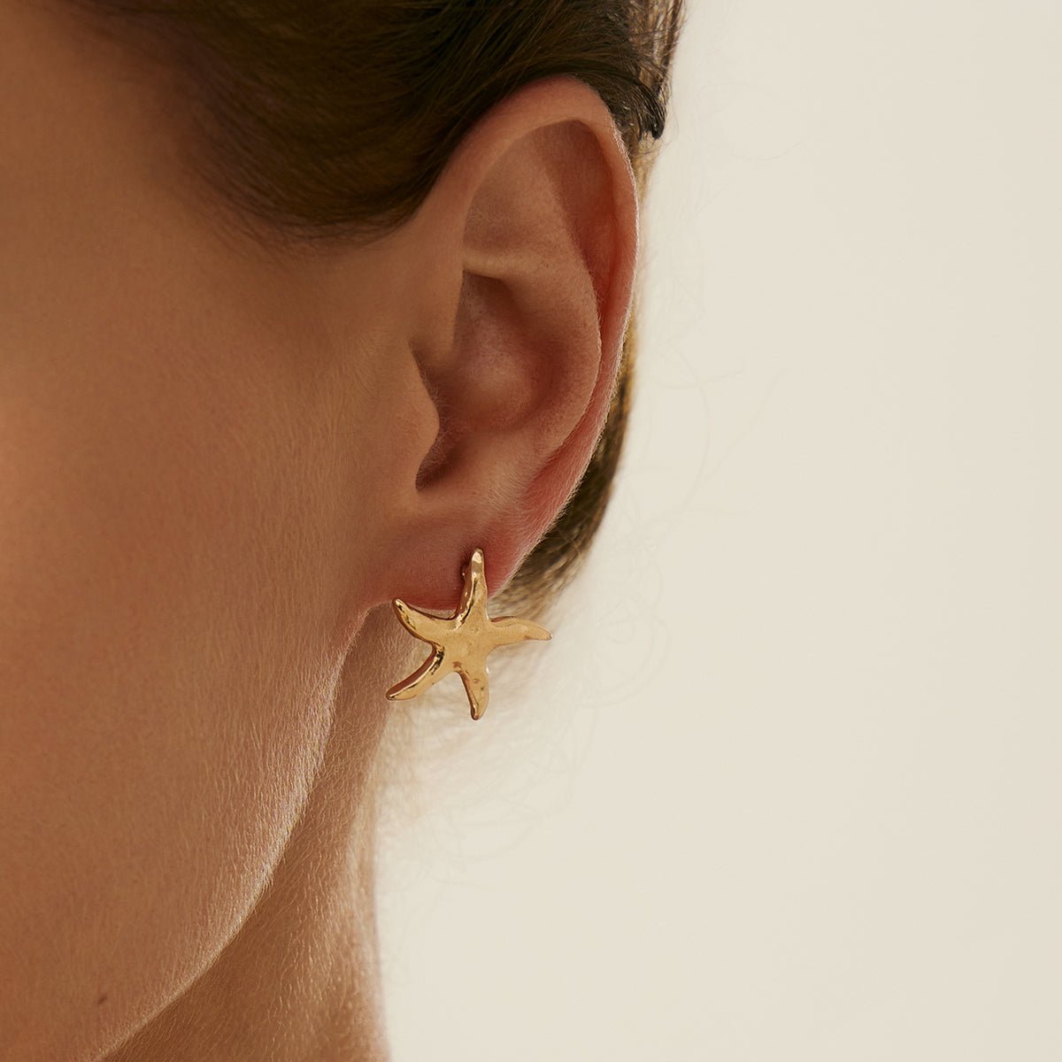 Boho 3 Pairs Gold Silver Tone Conch Shell Starfish Earrings Set - ArtGalleryZen