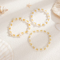 Thumbnail for Boho 3pcs Starfish Pearl Seed Beaded Bracelet Set - ArtGalleryZen