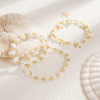 Thumbnail for Boho 3pcs Starfish Pearl Seed Beaded Bracelet Set - ArtGalleryZen