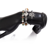 Thumbnail for Boho 3Pcs Sun Butterfly Mushroom Charm Crystal Star Chain Bracelet Set - ArtGalleryZen