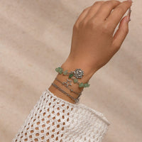 Thumbnail for Boho 3Pcs Sun Star Charm Turquoise Stone Bracelet Set - ArtGalleryZen