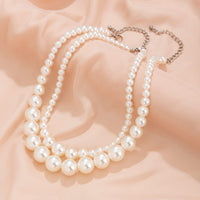 Thumbnail for Boho Chunky 2 Pieces Pearl Chain Necklace Set - ArtGalleryZen