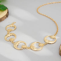 Thumbnail for Boho Chunky Gold Silver Tone Sun Moon Waist Chain - ArtGalleryZen