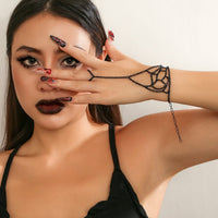 Thumbnail for Boho Cobweb Finger Ring Chain Bracelet - ArtGalleryZen