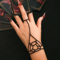 Thumbnail for Boho Cobweb Finger Ring Chain Bracelet - ArtGalleryZen