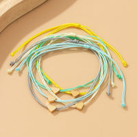 Thumbnail for Boho Colorful Heart Jade Cord Stackable Bracelet Set - ArtGalleryZen