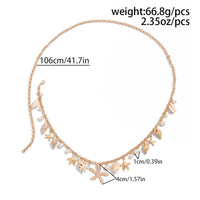 Thumbnail for Boho Conch Starfish Pearl Charm Waist Chain - ArtGalleryZen