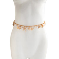 Thumbnail for Boho Conch Starfish Pearl Charm Waist Chain - ArtGalleryZen