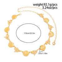 Thumbnail for Boho Gold Silver Tone Conch Shell Waist Chain - ArtGalleryZen