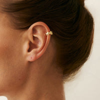 Thumbnail for Boho Gold Silver Tone Shell Ear Cuff Earring - ArtGalleryZen