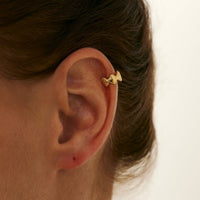 Thumbnail for Boho Gold Silver Tone Shell Ear Cuff Earring - ArtGalleryZen