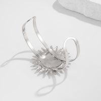 Thumbnail for Boho Gold Silver Tone Sun Arm Cuff - ArtGalleryZen
