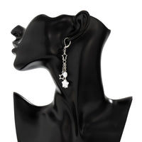Thumbnail for Boho Hollow Star Pearl Tassel Earrings - ArtGalleryZen