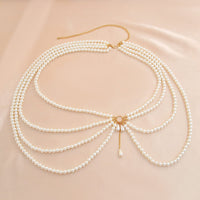 Thumbnail for Boho Layered Chunky Pearl Waist Chain - ArtGalleryZen