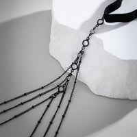 Thumbnail for Boho Layering Rhinestone Inlaid Elastic Saturn Thigh Leg Chain - ArtGalleryZen