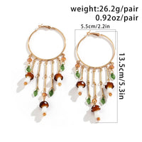 Thumbnail for Boho Mushroom Tassel Dangle Hoop Earrings - ArtGalleryZen