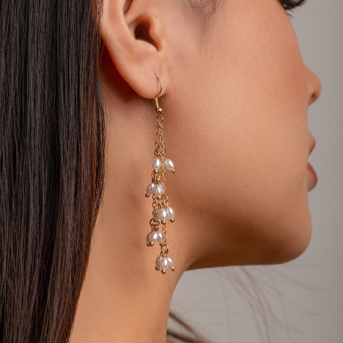 Boho Newly Dangling Pearl Tassel Earrings - ArtGalleryZen