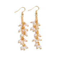 Thumbnail for Boho Newly Dangling Pearl Tassel Earrings - ArtGalleryZen