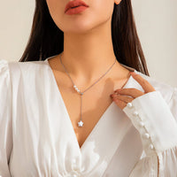 Thumbnail for Boho Star Pendant Pearl Chain Y Necklace - ArtGalleryZen