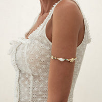 Thumbnail for Boho Starfish Conch Turtle Crystal Arm Cuff - ArtGalleryZen
