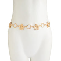 Thumbnail for Boho Textured Flower Hoop Waist Chain - ArtGalleryZen