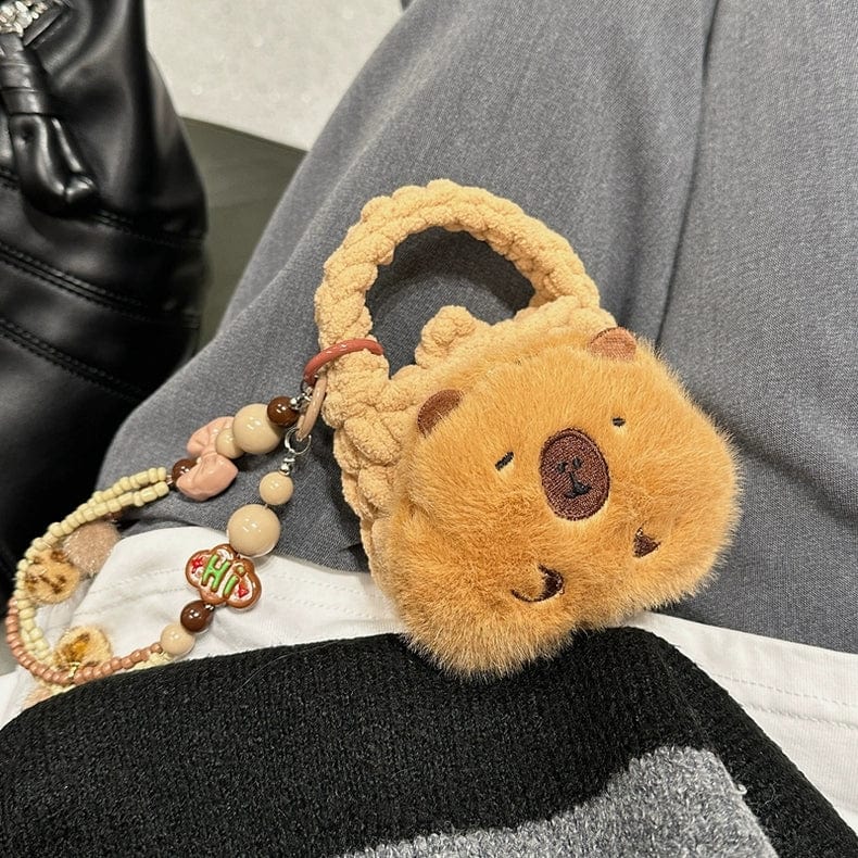 Capybara Plush Coin Purse Earphone Case - ArtGalleryZen