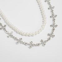 Thumbnail for Charming Layered Cross Pearl Trouser Chain - ArtGalleryZen