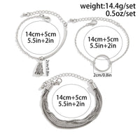 Thumbnail for Chc Multi-Layered Tassel Ring Bracelet Set - ArtGalleryZen