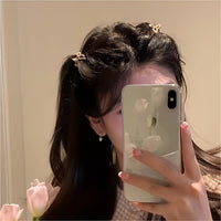 Thumbnail for Chic 2 Pieces Enamel Ribbon Bowknot Hair Clips Set - ArtGalleryZen